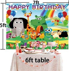 Tiny Bunch Baby TV Party Supplies Party Decor Backdrop Banner Background 7x5ft