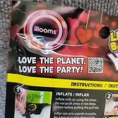 2 illooms 16 Inch Light Up Ballon Heart LED Lights Up To 24 Hours On/Off Switch