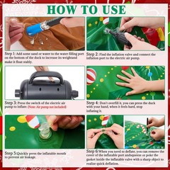 25 Pcs Christmas Parade Float Decorations for Trailer with 63″ Giant Inflatab…