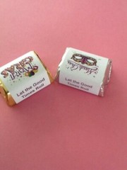 60 Mardi Gras Self-Adhesive Candy Wrappers – Party Supplies – Party Decorations