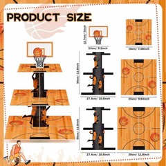 Basketball Party Decorations Cupcake Stand Sports Theme Birthday Favors