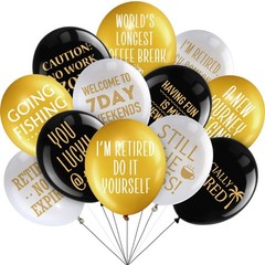 48 Pieces 12 Inches Retirement Balloons Decoration Happy Retirement Supplies …