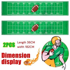 Tegeme 2 Pcs Football Table Runner Party Decorations Disposable Tablecloth Pl…