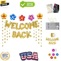 Welcome Back Balloons Gold Welcome Back Banner Back to School Party Supplies …