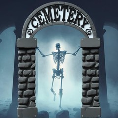 3Pcs Halloween Cemetery Archway Door Decorations Halloween Graveyard Porch Ba…