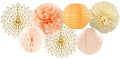 Beige-Orange Peach Fall Variety Pack, Beige Light-Orange