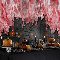 Halloween Scary Fabric Decoration Bloody Horror Cloth Gauze Cheese Halloween