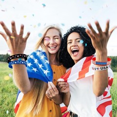 Comfortable 144PCS Patriotic Bracelets: Perfect for Memorial Day Celebrations