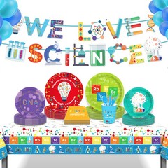 2 Pack Science Party Tablecloth Science Party Decorations Laboratory Party Table
