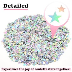 60g Glitter Star Confetti 6/10mm Metallic Foil Holographic Party Decoration