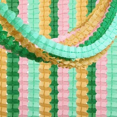 Sage-Green Pink-Gold Party-Decorations Streamers Garland – 12Pcs 4-Leaf Clover