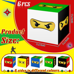 6 Pcs Ninja Birthday Party Decorations Karate Large Boxes for Game Party Decor M