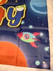 Amo-ng U-s Backdrop Imposters Video Game Theme Birthday Party Supplies