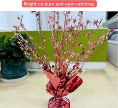 4-Pack Glitter Rose Gold Star Centerpieces-Table Decorations for Home Decor