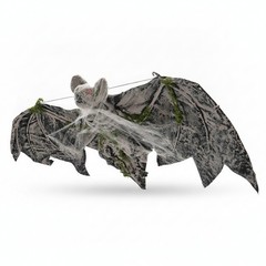 Distressed Black and Gray Spooky Nocturnal Creature Decoration Hanging