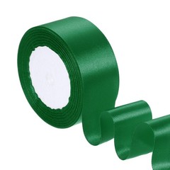 1.5 Inches x 24 Yards Satin Ribbon Roll Gift Wrapping Ribbon, Emerald Green