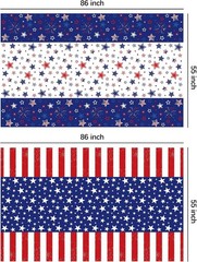Disposable Stars & Stripes Tablecloth Set – Easy Cleanup for Patriotic Picnics