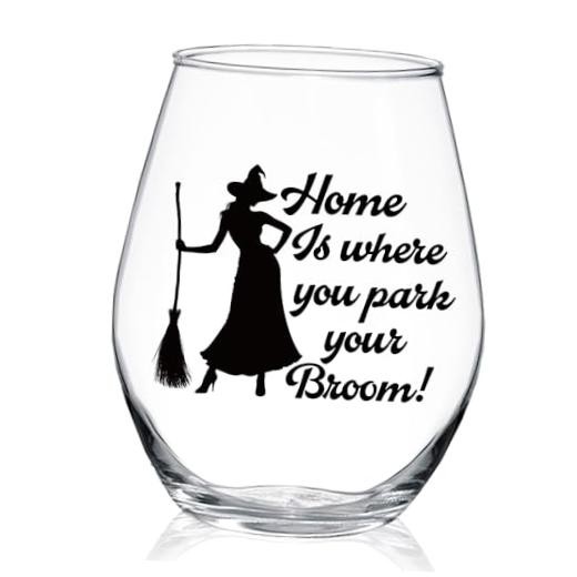 Home Is Where You Park Your Boom Stemless Wine Glass, Housewarming Graduation