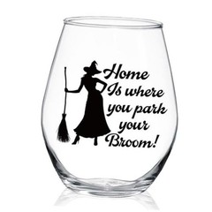 Home Is Where You Park Your Boom Stemless Wine Glass, Housewarming Graduation