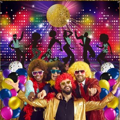 95 Pcs 70s Party Decorations Disco Party Balloons Decoration 70’s Party Bundl…