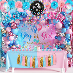109Pcs Gender Reveal Decorations Boy or Girl Gender Reveal Party Supplies Includ