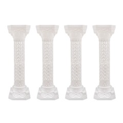 Classic Triumphant Columns 4 White Roman Pillar Durable Wedding Decorative Stand