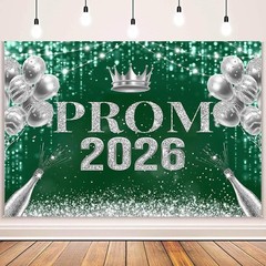 Class of 2026 Prom Backdrop Congrats Graduation Photo Background Party Decor