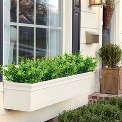 Besteek 9 Bundles Fake Plants Artificial Boxwood Greenery 63 9 Bundles, Green
