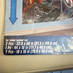 Marvel Avengers Birthday Wall Decoration Over 6Ft Party Banner Photo Backdrop AV