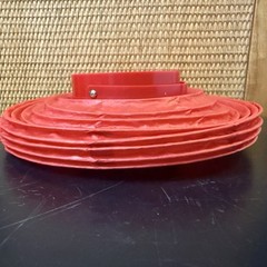 Cordless Chinese Red Paper Lantern 8 in + Replacement Bulbs -uses 2 AA Batteries