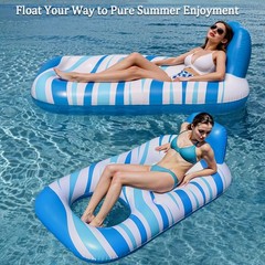 Extra Large Adult Pool Float – Inflatable Lounge Pool Floats for Adults, Over…
