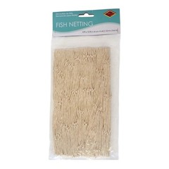 Beistle Fish Netting Natural White 4 ft x 12 ft String Nautical Party Decor