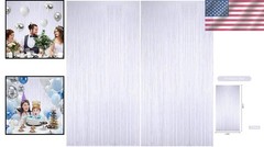Elegant 3.28 ft Tinsel Fringe Curtains – Perfect Decoration for Any Celebration