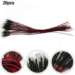 20*LED Light Strip Warm Light With Cable 20*Resistor AC Or DC Compatible