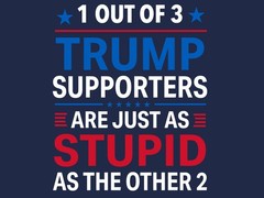 Trump Supporters are Stupid – Anti-Trump 2025 18×24 Yard Sign w/ stake