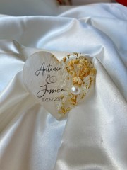 Personalized Wedding Favor Magnet, Elegant Wedding Magnets for Guests