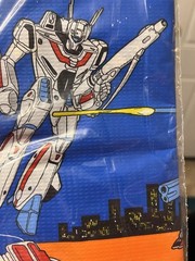 VTG Robotech Birthday Party Table Cover. 1985 Amscan 54”x102” HTF NOS