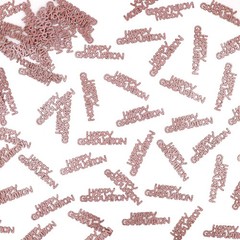 Rose Gold Happy Graduation Confetti Class of 2026 120 PCS Glitter Party Decor