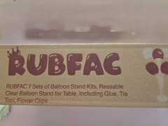 New RUBFAC 7 Sets Balloon Stand Kit Clear Table Centerpiece Holder Party Decor
