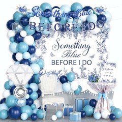 Something Blue Before I Do Bridal Shower Decorations, Blue Bachelorette Weddi…