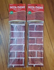 2 Beistle Brick Wall Backdrop Decoration Party Supply Photo Insta-Theme 4′ x 30′