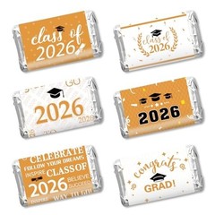 Graduation Party Decorations 2026 – 240PCS Congrats Grad Candy Wrapper Stickers,