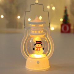 4× LED Christmas Hand-held Lamp Night Lights Lantern Tabletop Decor w/ Batteries