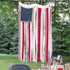 Handmade 4 x 2.3 Ft Rugged American Flag Banner for Indoor/Outdoor Celebrations