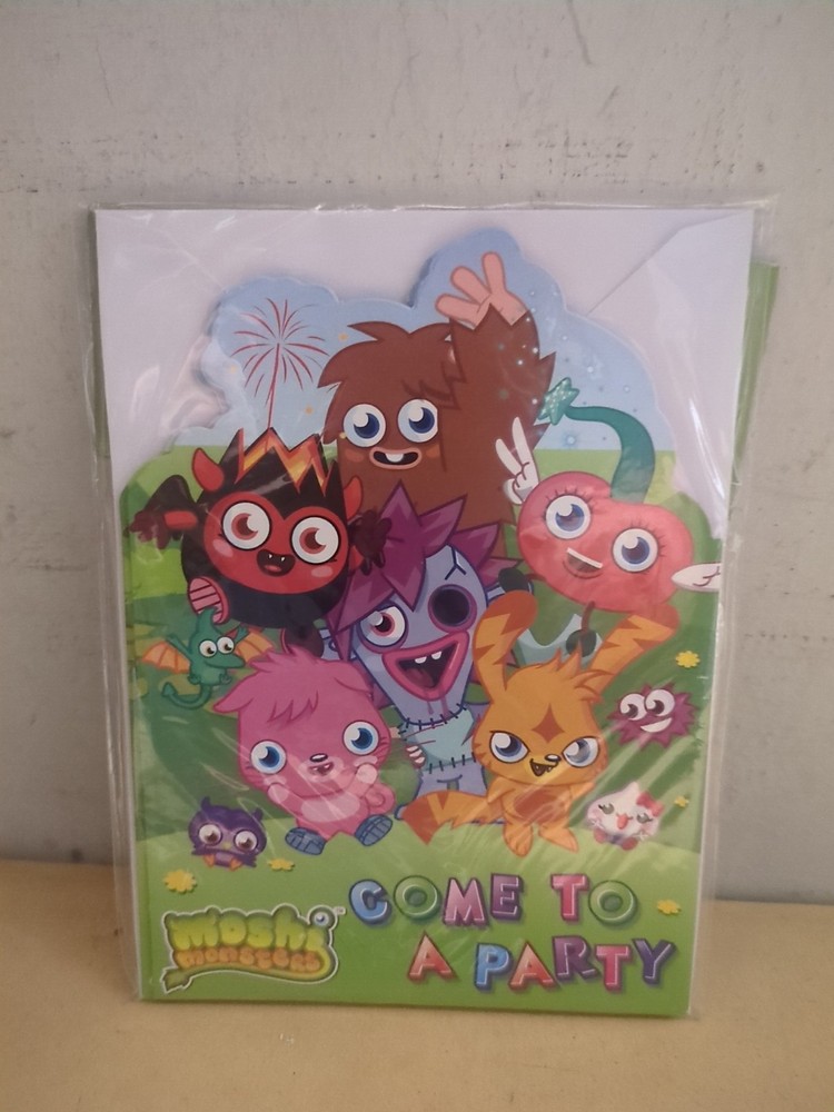 Moshi Monsters Party Invitations x 6 – Children’s Party 11C