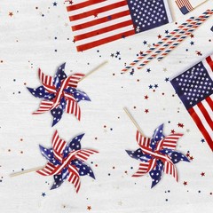 Patriotic Pinwheels Set, 12Pcs Yard and Garden Decor