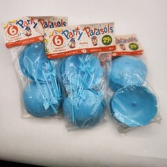 NEW BRIDAL Baby SHOWER Plastic blue Parasol Party Favor Nut Candy Cup decoration