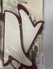 Beistle Art Tissue Decoration Westminster Bells 9″ Two Pack Lot Of 4 Burgundy