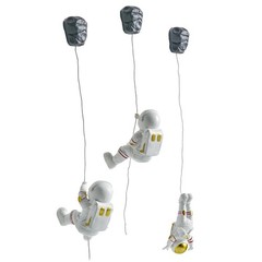 XGZY Climbing Astronaut Wall Decor: 3 Pcs Astronaut Figurine Hanging Decorati…