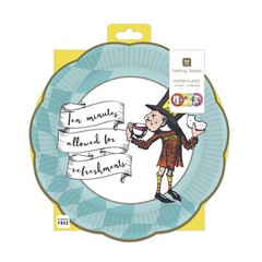 Talking Tables 12 x Alice in Wonderland Plates, Disposable Dishes Multicolor